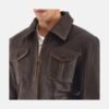 Aaron-Brown-Leather-Bomber-Jacket-4.jpg Shirt Style Brown Leather Bomber Jacket