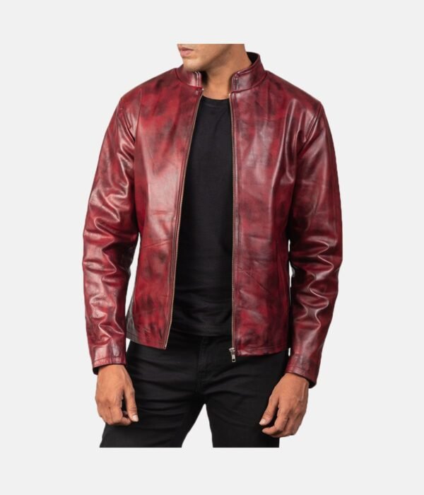 Alex-Distressed-Burgundy-Leather-Jacket-3.jpg Alex Distressed Burgundy Leather Jacket