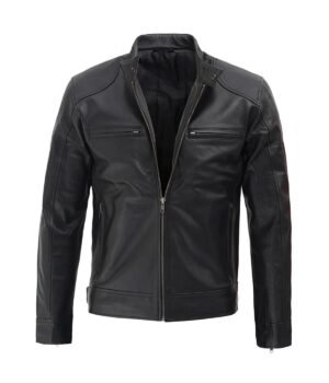 Men's Black Racer Jacket