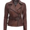 Brown_Belted_Womens_Biker_Jacket.jpg Quilted Biker Leather Jacket