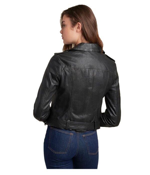 Carly Genuine Leather Motorcycle Jacket