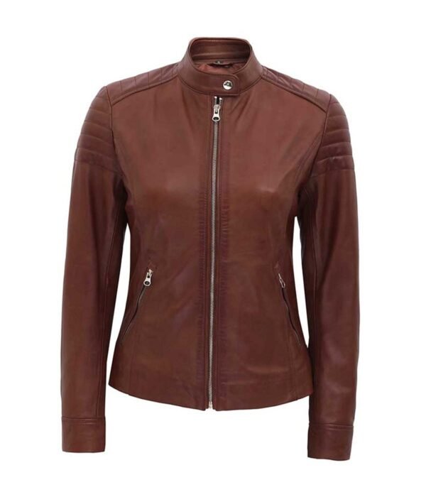 Carrie-Brown-Slim-Fit-Leather-Jacket-Women-2.jpg Women Carrie Brown Slim Fit Leather Jacket