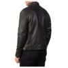 Gatsby Black Leather Biker Jacket