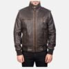 Glen-Street-Brown-Leather-Bomber-Jacket-1.jpg Glen Street Brown Leather Bomber Jacket