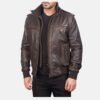 Glen-Street-Brown-Leather-Bomber-Jacket-5.jpg Glen Street Brown Leather Bomber Jacket