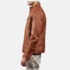 Ionic Brown Leather Biker Jacket