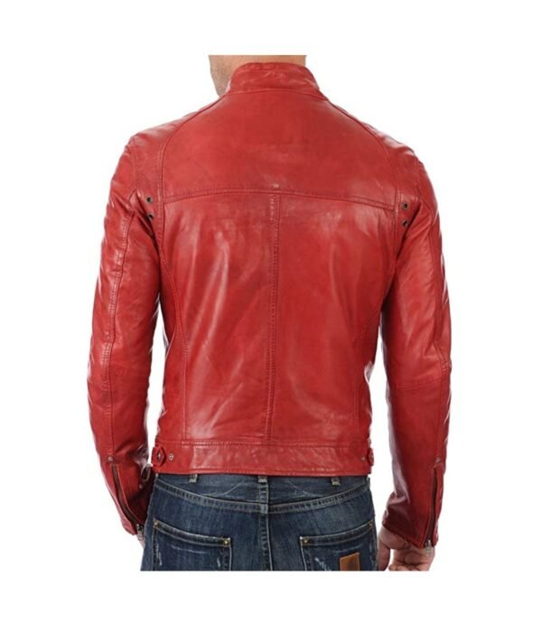 Men's Lambskin Leather Biker Jacket