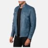 Mack-Blue-Leather-Biker-Jacket-1.jpg Mack Blue Leather Biker Jacket
