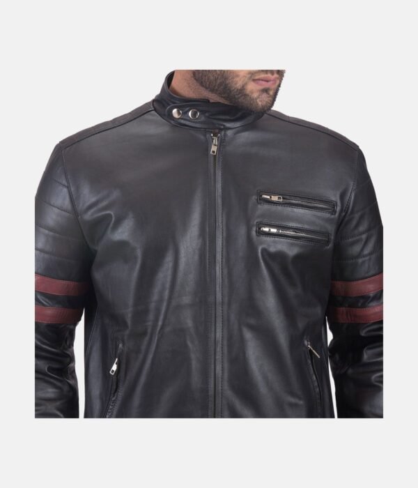 Monza-Black-Maroon-Leather-Biker-Jacket-5.jpg Black & Maroon Leather Biker Jacket