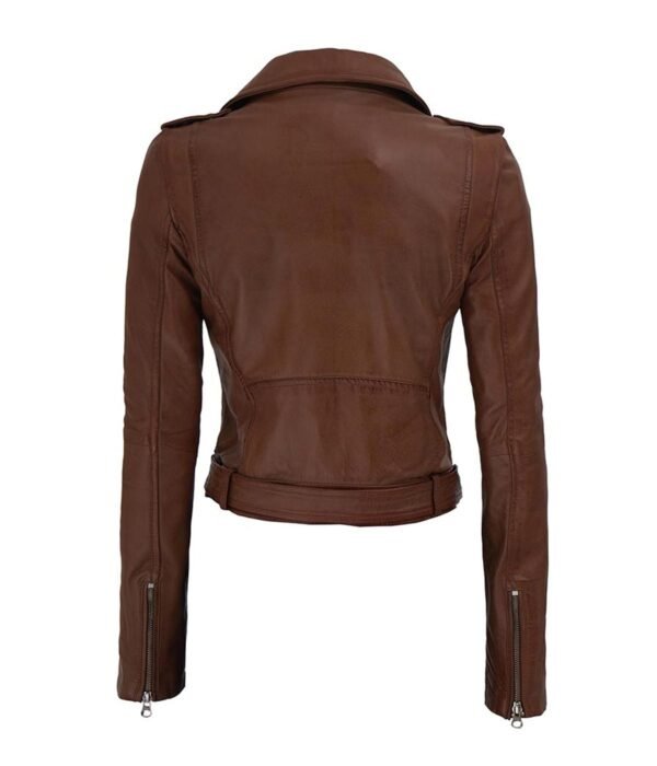 Nellie-Women-Leather-Dark-Brown-Biker-Jacket-2.jpg Nellie Women Leather Dark Brown Biker Jacket