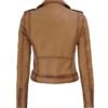 Nellie Women Leather Light Brown Biker Jacket