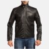 Black Leather Biker Jacket