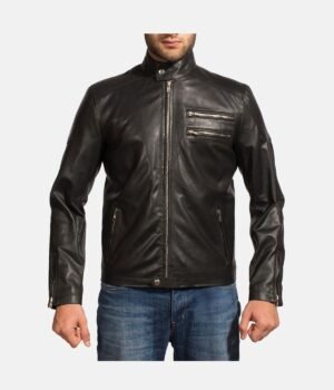 Black Leather Biker Jacket