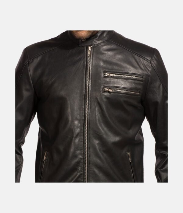 Black Leather Biker Jacket