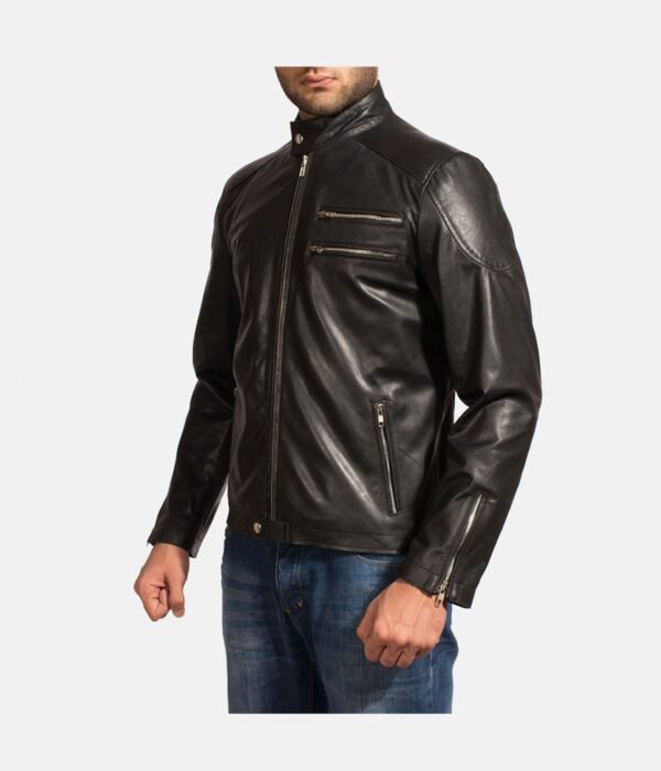 Black Leather Biker Jacket
