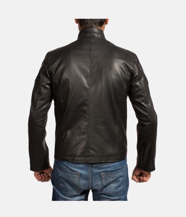 Black Leather Biker Jacket