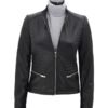 Rachel-Womens-Black-Slim-Fit-Leather-Jacket-5.jpg Womens Black Leather Jacket in Slim Fit Style