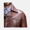 Brown Notch Style Leather Jacket
