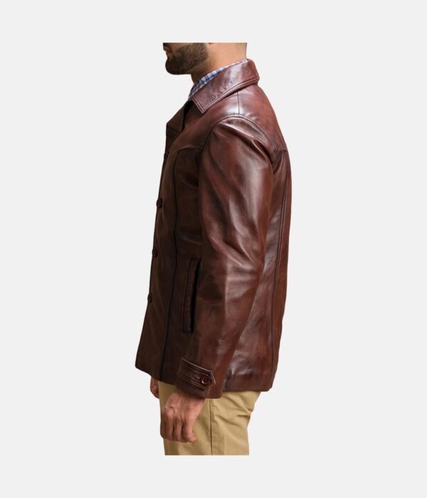 Brown Notch Style Leather Jacket