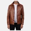 Waffle-Brown-Leather-Jacket-1.jpg Waffle Brown Leather Jacket