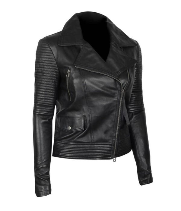 Women-Black-Asymmetrical-Biker-Quilted-Leather-Jacket-2.jpg Women Black Asymmetrical Biker Quilted Leather Jacket