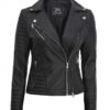 Womens_Black_Biker_Jacket.jpg Quilted Biker Leather Jacket