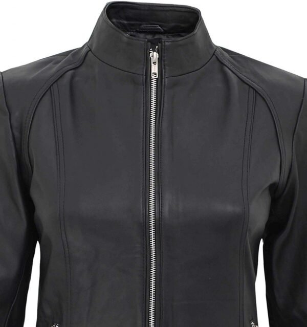 Cafe Racer Black Leather Jacket