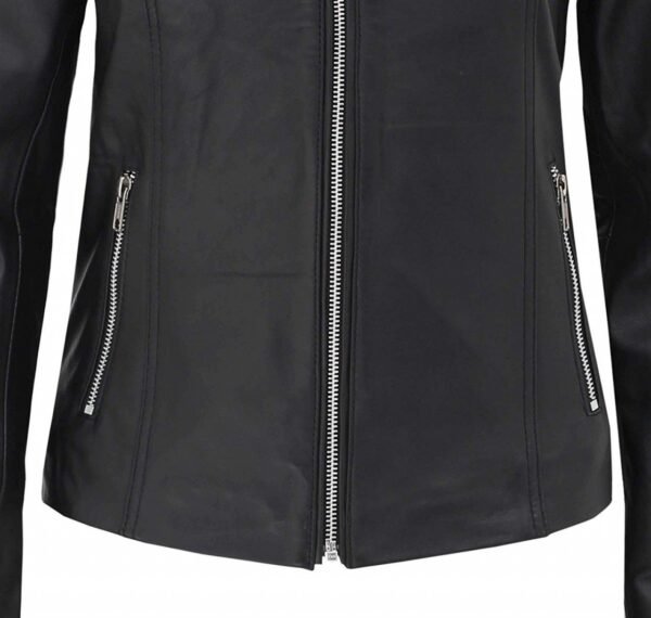 Cafe Racer Black Leather Jacket
