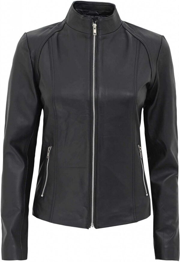 Cafe Racer Black Leather Jacket