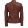 Brown Biker Leather Jacket