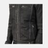 Youngster Distressed Black Leather Jacket