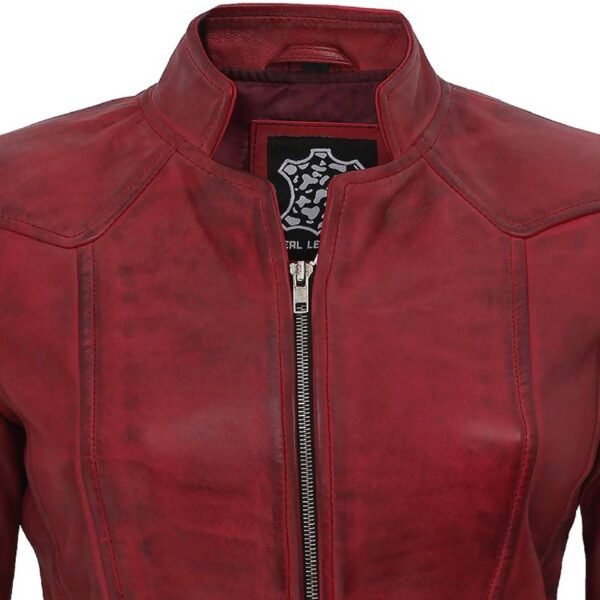 Slim Fit Biker Leather Jacket