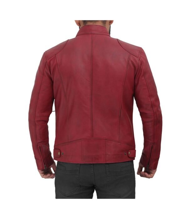maroon_racer_jacket_mens_04.jpg Dodge Mens Maroon Leather Cafe Racer Jacket