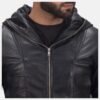 men-black-leather-jacket-4.jpg Mens Black Leather Jacket with Hood