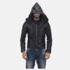 men-black-leather-jacket-6.jpg Mens Black Leather Jacket with Hood