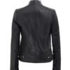 Black Quilted Leather Jacket
